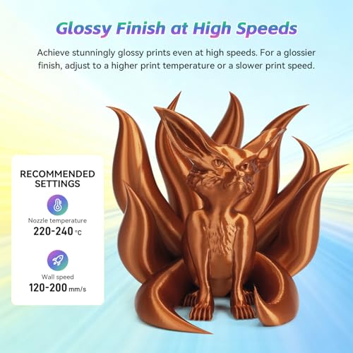 Image of FLASHFORGE Silk+ PLA Filament 1.75mm Copper, Silky Texture 3D Printing Filament, Enhanced Layer Adhesion with Stunning Surface Finish; Chrome-Like Brilliance and Silk-Smooth Perfection