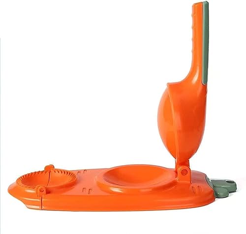 Miniatura 3 de Prensa para hacer dumpling 2 en 1 máquina de empanadas máquina de dumpling y moldes para dumplings empanadas naranja