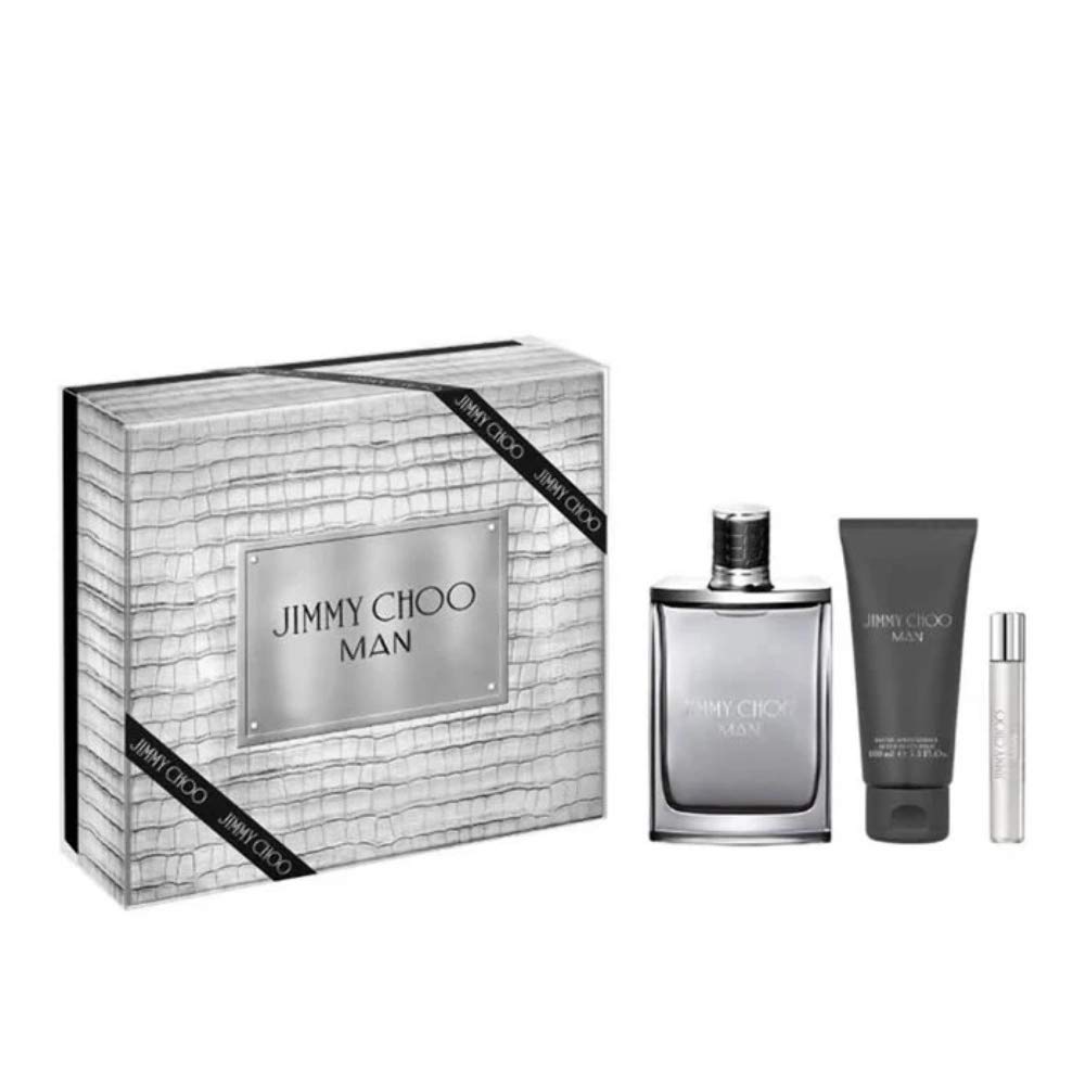 Jimmy Choo Man by Jimmy Choo for Men Gift Set - Eau de Toilette 100 ml & 7.5 ml + After Shave Balm 100ml