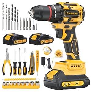 YEARTOP 21V Akku-Bohrschrauber Kombi-Bohrer Set
