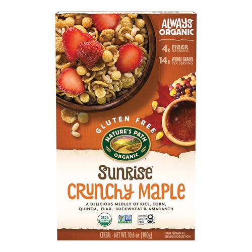 Nature's Path Organic Sunrise Crunchy Maple Cereal, 10.6 oz (Pack of 12), Gluten Free, Non-GMO