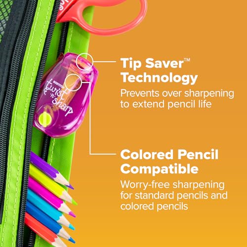 bostitch office pencil sharpener one assorted color twist-n-sharp kids amp colored pencils ps1-adj