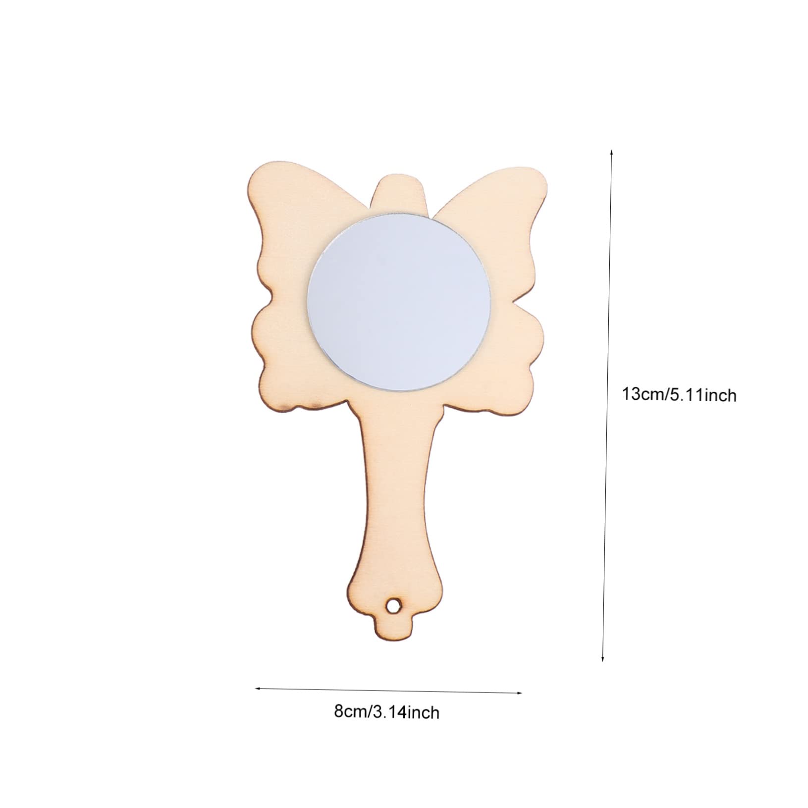 TEHAUX Small Hand Mirror Boys and Girls Handheld Mirror for DIY Crafts Excellent Children Style