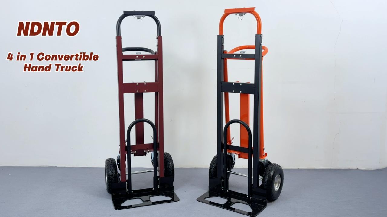 Carretilla Convertible 4 en 1 con Ruedas Sólidas 10" miniatura 7