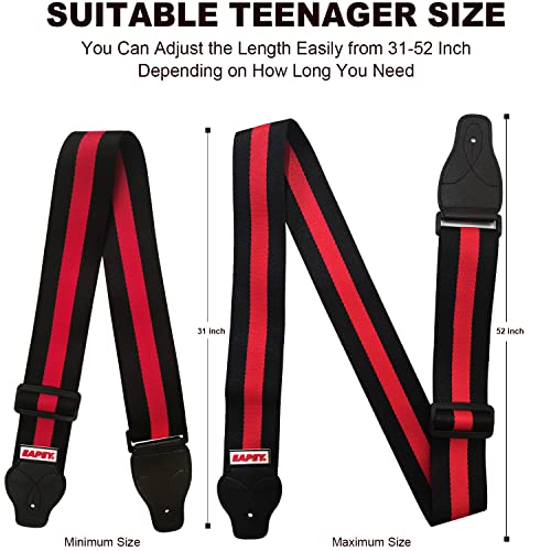 Sangle de guitare élégante réglable avec extrémités robustes en cuir composite double couche pour basse, guitare… - Les Beatles, Paul McCartney, John Lennon, RIngo Starr, George Harrison Sangle de guitare élégante réglable avec extrémités robustes en cuir composite double couche pour basse, guitare… – Image 5