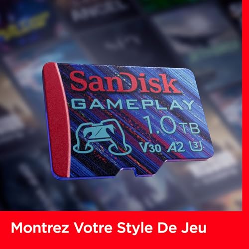 SanDisk Gameplay microSDXC carte micro sd pour Jeu sur SmartphoneConsole Portable jusqu'à 190 Mo/ pour Jeu avec graphique AAA /3D /VR sophistiqués vidéos 4K UHD A2 U3 - vue 6