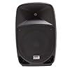 Italian Stage IS FR12AWV2 12'' Battery Powered Trolley Sound System with 2 UHF Wireless Microphones, SD Card, USB, Bluetooth Module and Remote Control, 200w Peak Black #1