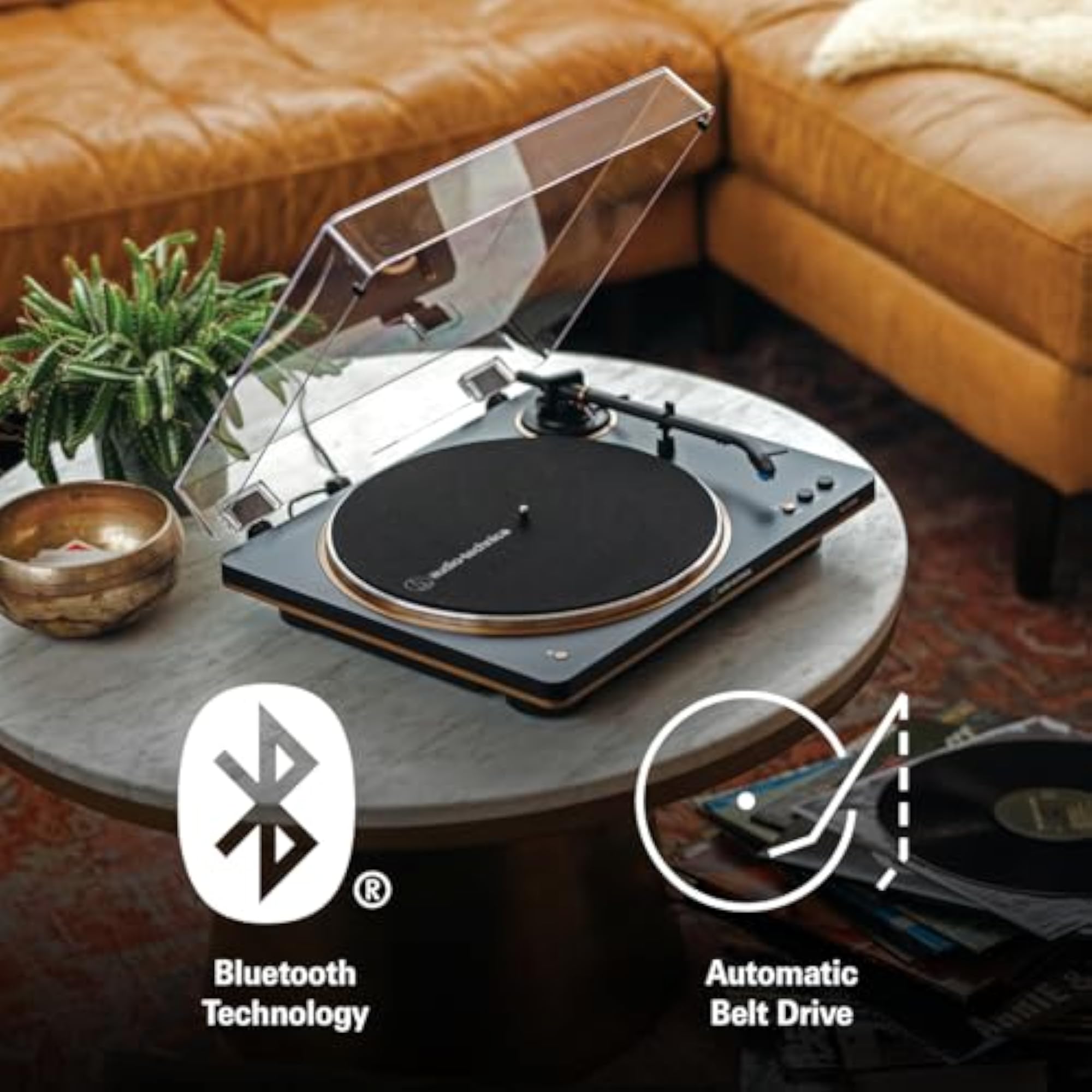 Audio Technica AT-LP70XBT-BZ Turntable Fully Automatic Bluetooth Wireless