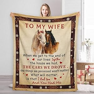 Sinlley Gifts for Wife, to My Wife Blanket 60”X50”, Wife Birthday Gifts from Husband, Gift for Wife Romantic…