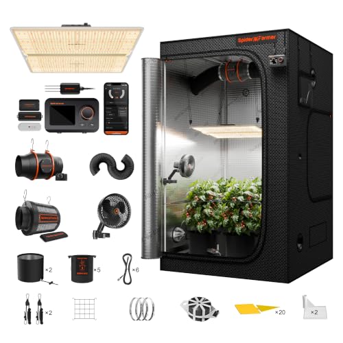Spider Farmer 4 × 4ft SF-4000 450W Indoor Grow Tent Kit...
