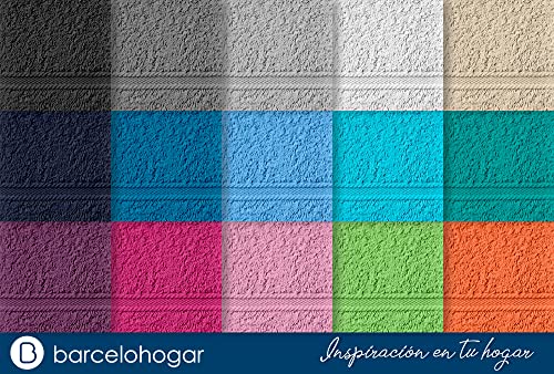 Albornoz con capucha de algodón transpirable gris grande Barceló XXL 8