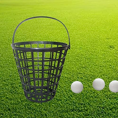 rockible Golf Ball Basket, Golf Ball Container, Stadium Equipment, Golf Cart Accessories with Handle, Storage Organizer, Golf Range Bucket for Men And Women, G, 22x22x12.5cm - Image 3
