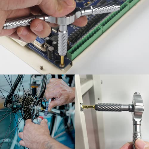 Ker 30 In 1 T-Type Ratcheting Screwdriver Set With Magnetic Driver Kit - Versatile And Portable Tool Set For Daily Maintenance Of Household Appliances, Bicycles, Tvs, And Electric Sockets #TOP5