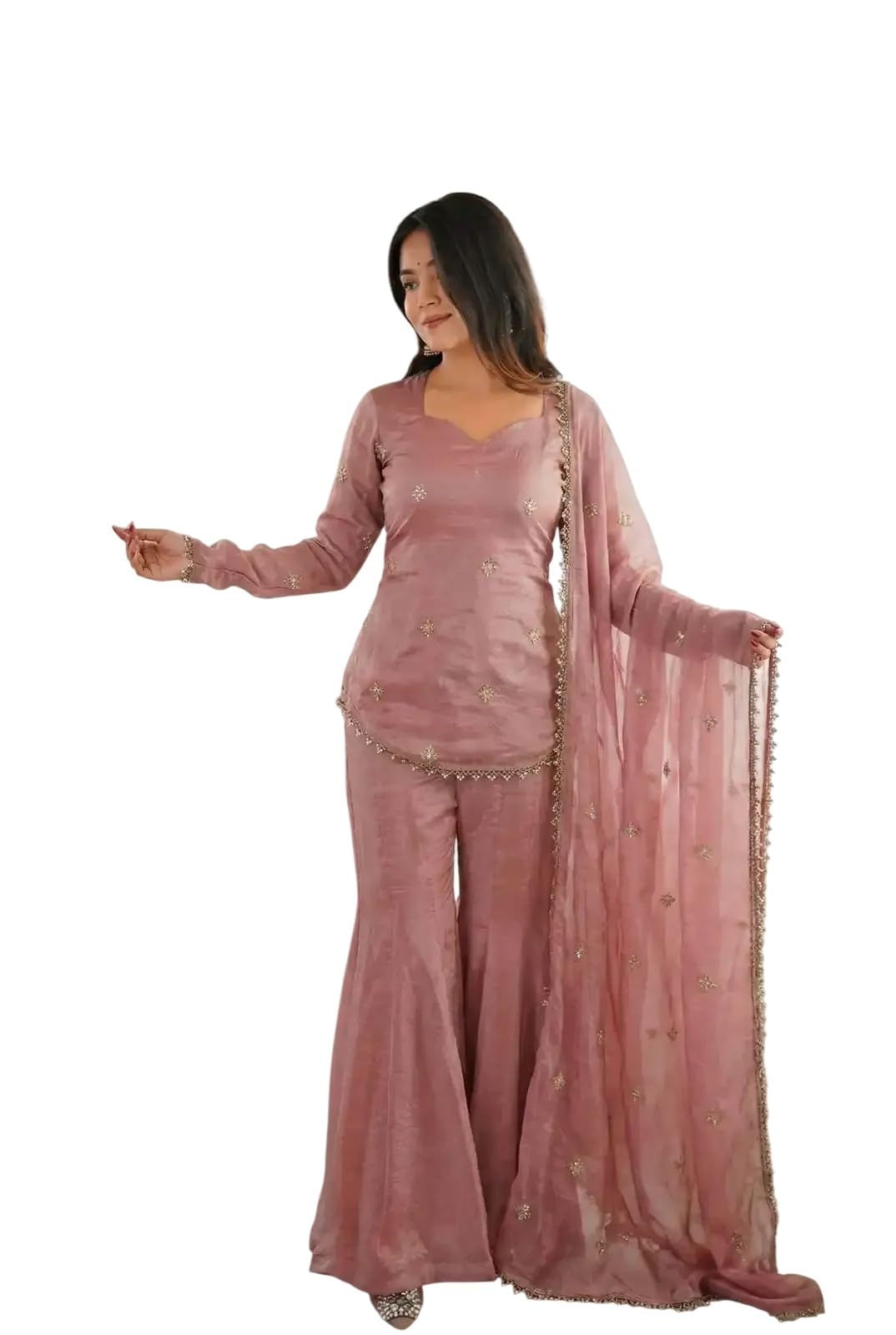 Art Silk Salwar Suit Set for Women with Dupatta-picture-37