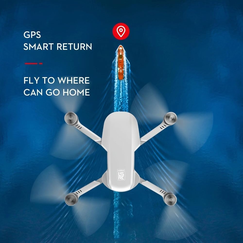 New S6S MINI Drone Brushless Foldable with FPV HD Dual Camera, WIFI and Outdoor GPS Hovering Function High Aerial Aerial Shooting RC Airplane Quadcopter