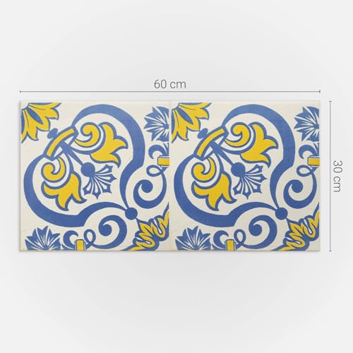 Panneaux 60x30 cm autocollant fixation murale imperméable vinyle rectangulaire