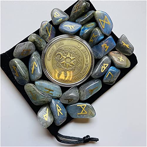 Cristal de labradorite authentique gravé, pièce de collection