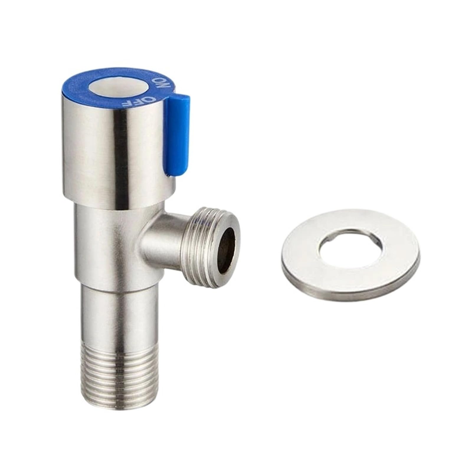 Bvhisehp Blue-1Pcs Household Hot Cold Water Angle Valve Thickened Explosion Proof Shut Off Valve For Toilet Water Heater(Blue-1Pcs)