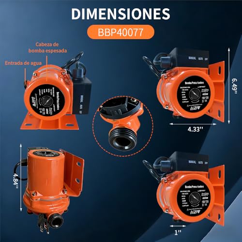 Bomba de agua 1 4 HP 15 Imagen adicional