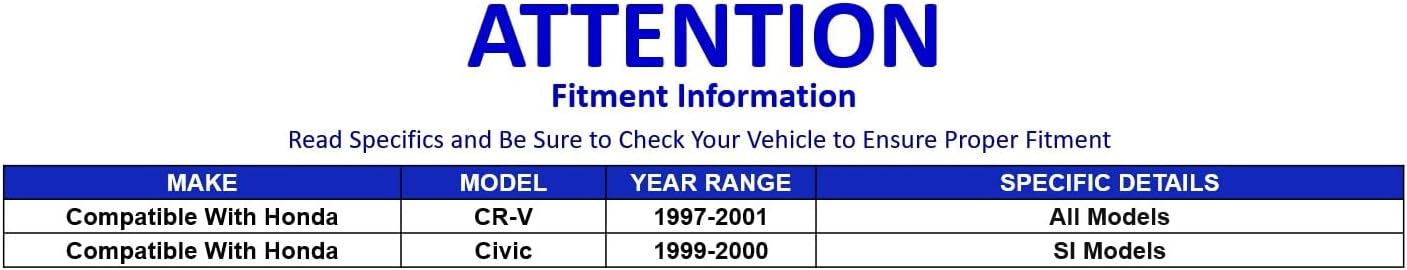 2 Pc Suspension Kit Front Sway Bar End Links K90667 Compatible with 1997-2001 Honda CR-V, Civic Si - PartsW
