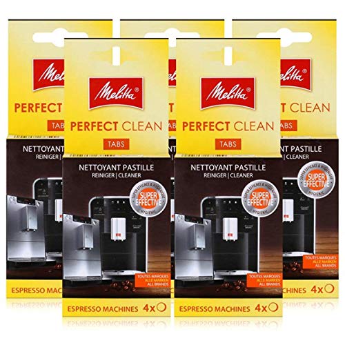 Melitta Perfect Clean - Pastillas de limpieza para cafeteras espresso (4 x 1,8 g (5 unidades)