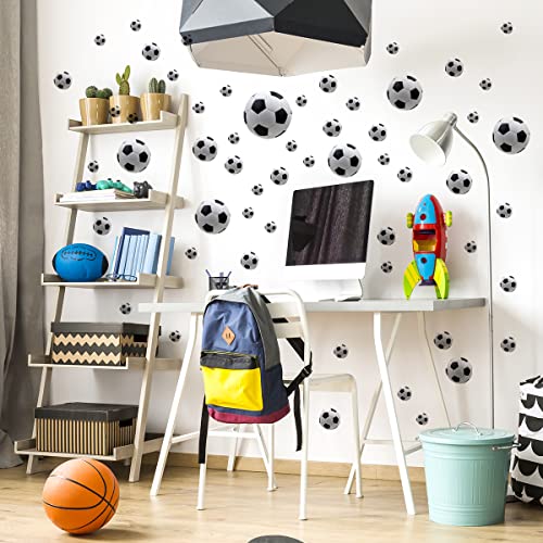 WandSticker4U®- 56x Pegatinas pared FÙTBOL niños 3D I vinilo