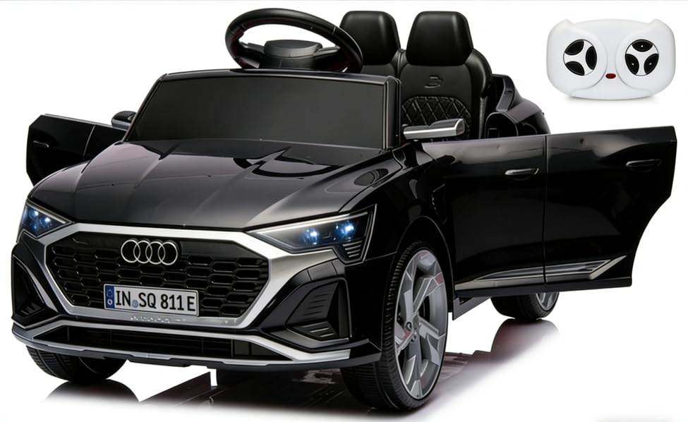 Licensed Audi 12V Children's Electric Ride-On Car, Battery-Powered Electric Toy Car, Suitable for...