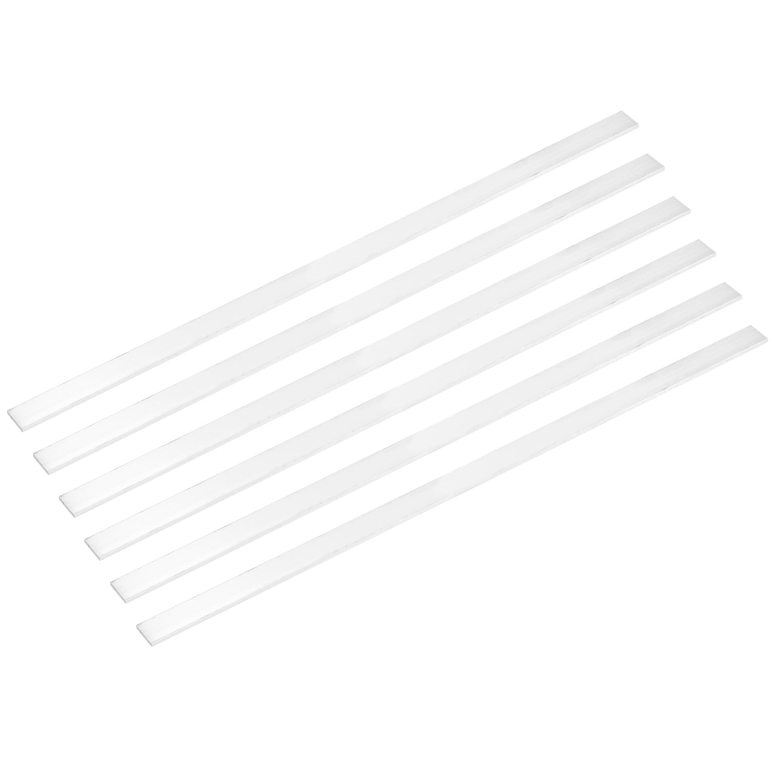 QUARKZMAN 6 Pcs Barre Plate En Aluminium Carrée, 3/32" (3mm) D'Épaisseur x 19/32" (15mm) De Largeur x 16" (406.4mm) De Longueur 6061 Plaque D'Aluminium Pleine Nouveau Stock D'Usine