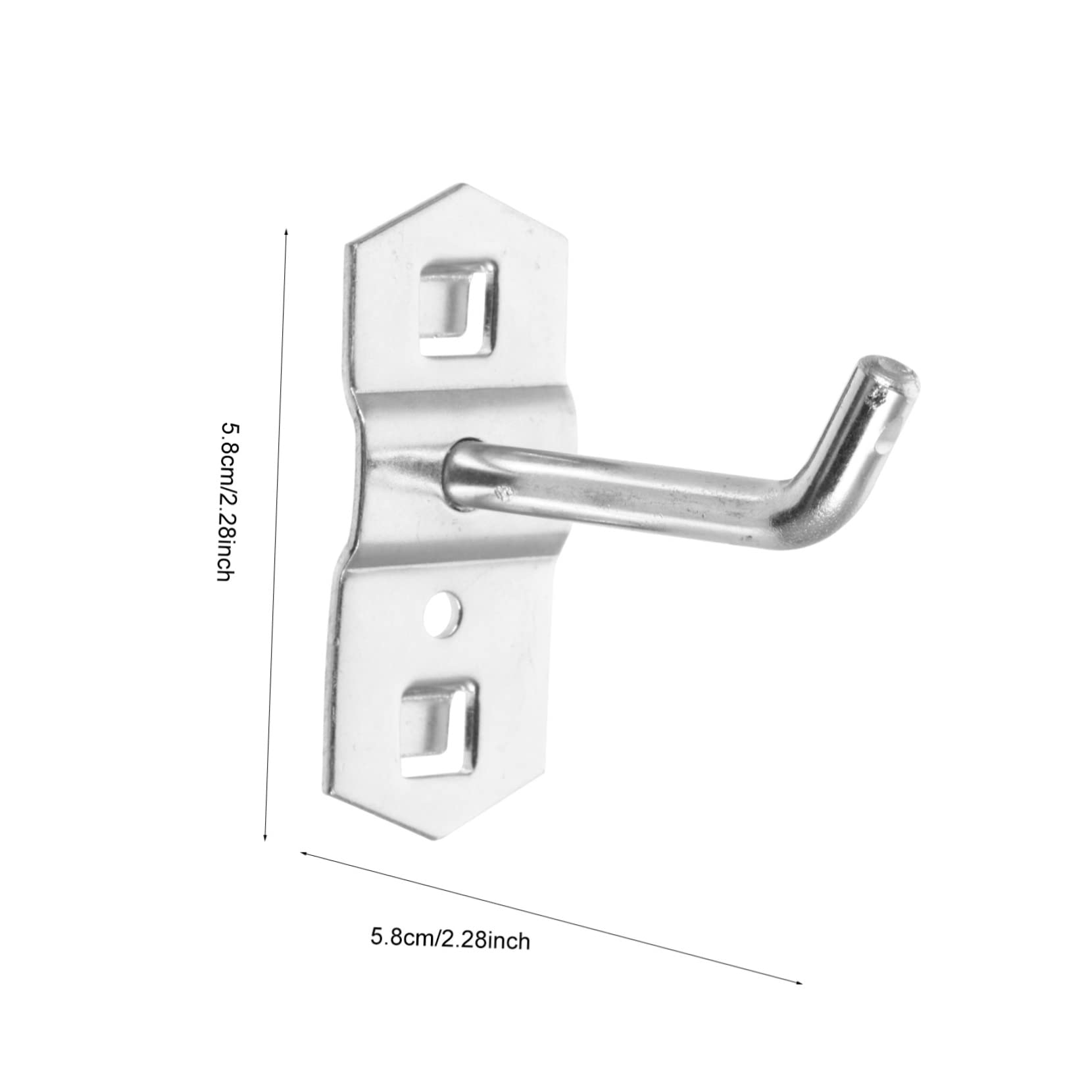 Gatuida Display Rack Hooking 12 Pcs Pegboard Hook for Square Pegboard Industrial Pipe Shelf Bracket Cabinet Display Rack Hook