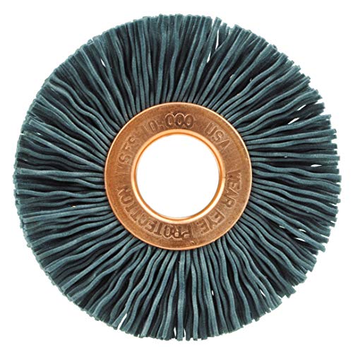 Brosse roue Nylox Weiler ondulée 320sc pour un ébavurage de précision sans rayer les surfaces