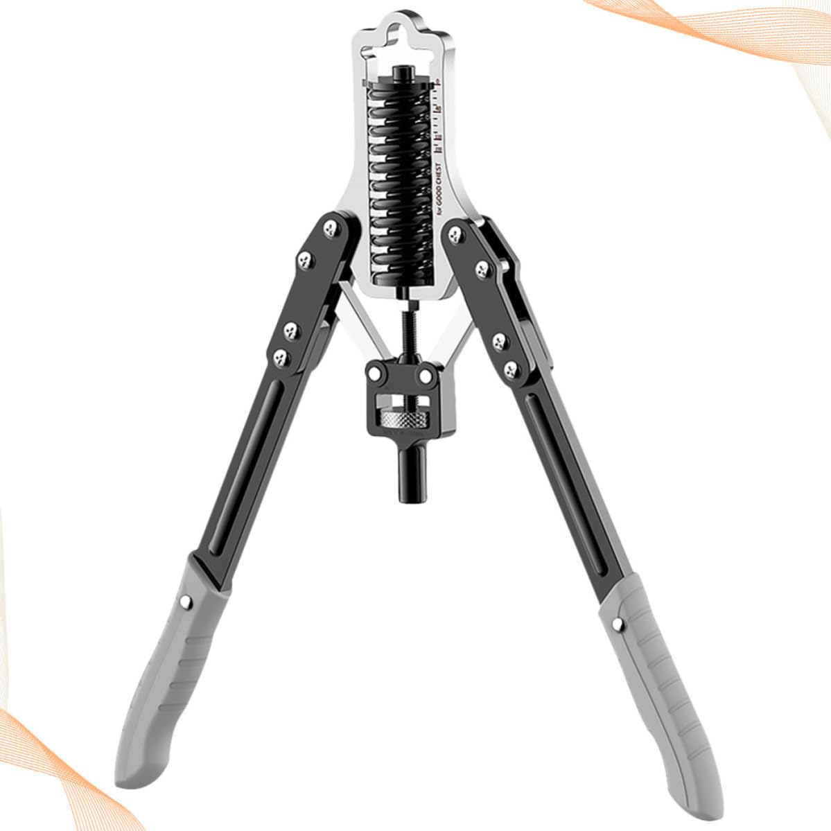 Verstellbarer Handtrainer 30-75kg mit Federgriff, Schwarz