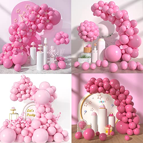 Image of Party Propz Pink Balloons for Decoration - Set of 50 Pcs | Pink Balloons for Baby Shower | pink Balloons for Anniversary | Balloon for Birthday Decoration | Balloon for Baby Girl