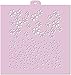 Cookie Stencil Set Flowers N2, 6 pcs: Wood Texture, Wreath, Leaves, Circles, Branches, Backgrounds