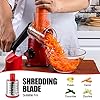 Geedel Rotary Cheese Grater, Kitchen Mandoline Vegetable Slicer with 2 Interchangeable Blades, Easy to Clean Rotary Grater Slicer for Fruit, Vegetables, Nuts #4