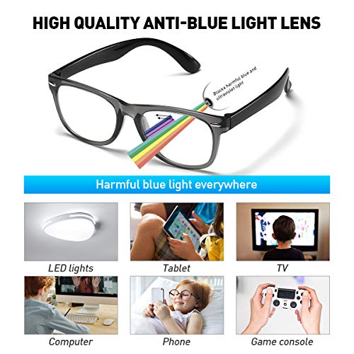 Dylb Kids Blue Light Blocking Glasses Girls Boys 2 Pack thumb #4