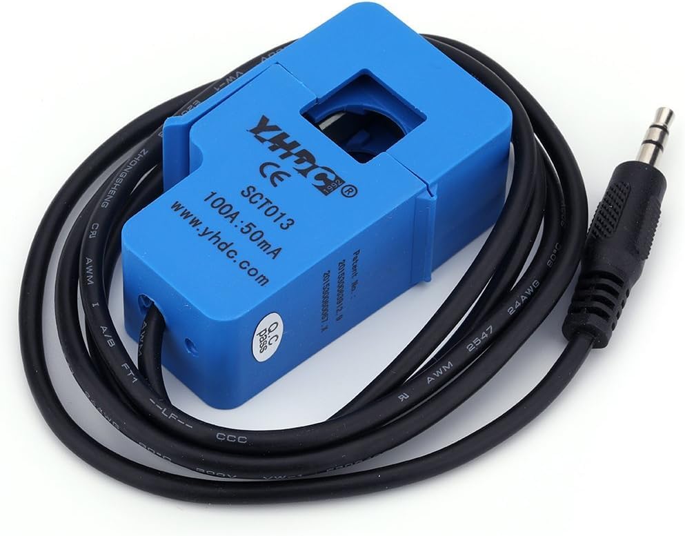 YHDC SCT-013-000 Split Core Current Transformer Sensor, 100A/50mA, Non-Invasive AC Current Clamp for Energy Monitoring and Power Measurement-image-28