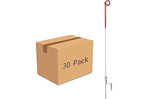 Pack of 30 Pigtail Step-in Fence Posts from Fence Shock: Secure Electric...