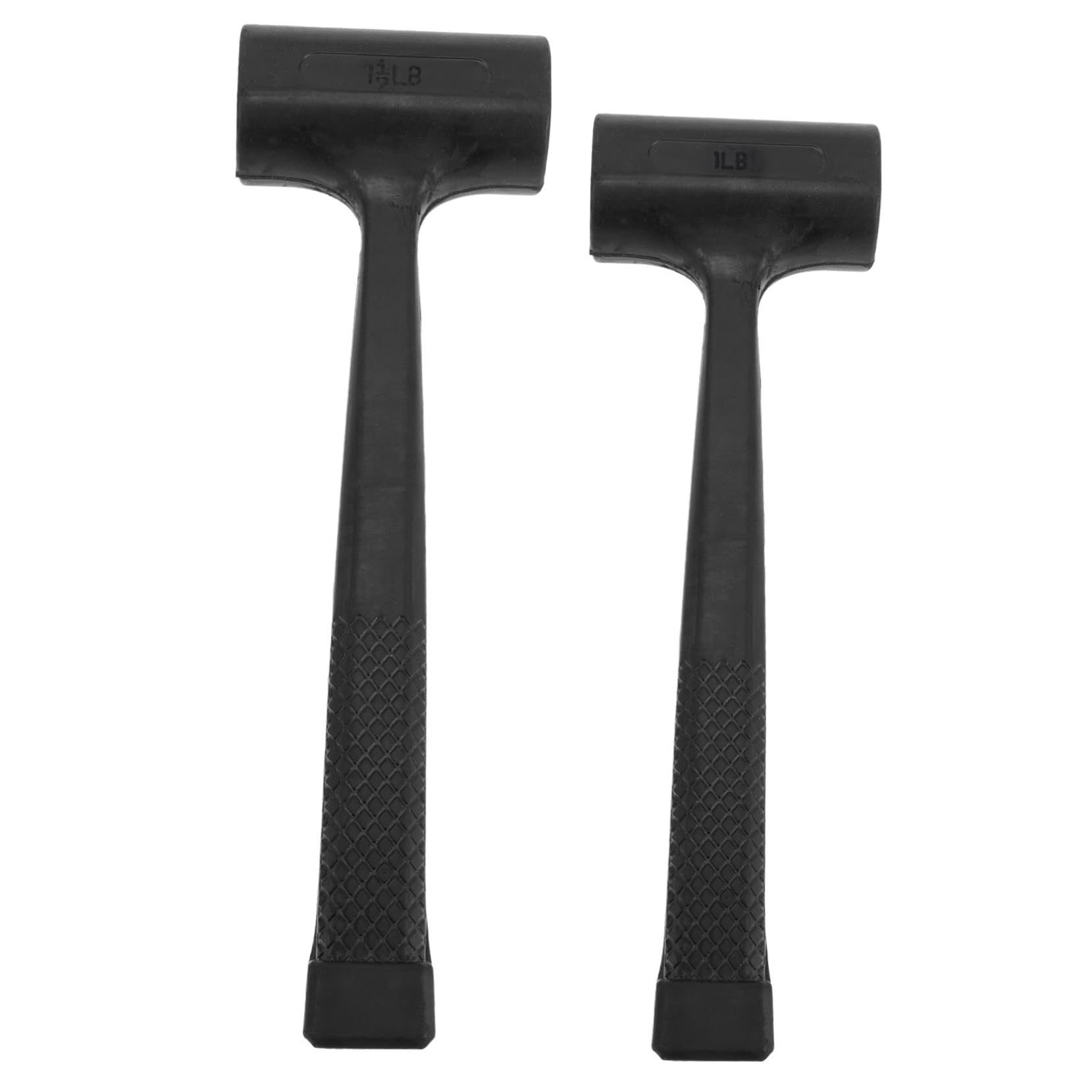 jojofuny Martillo de Goma Antideslizante de 2 Piezas, Cabeza de Acero y Goma, Resistente al Desgaste, para Instalación de Suelos y Construcción