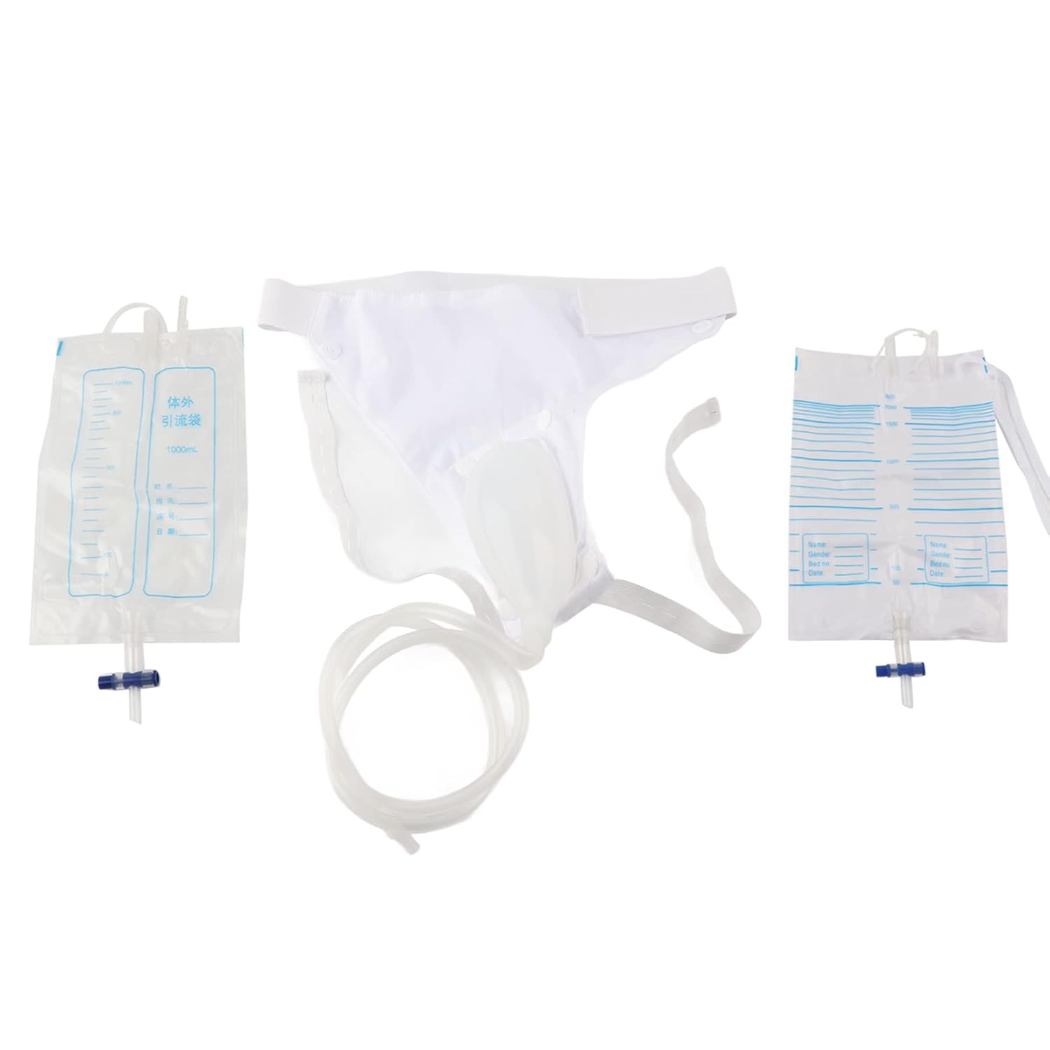 Silicone Urine Collectorwith 2 Urine Catheter Bags, Women