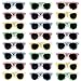 Bulk Kids Hibiscus Sunglasses Party Favors - Favorite Luau Party and Pool Party Favors- Bulk Party Set of 25