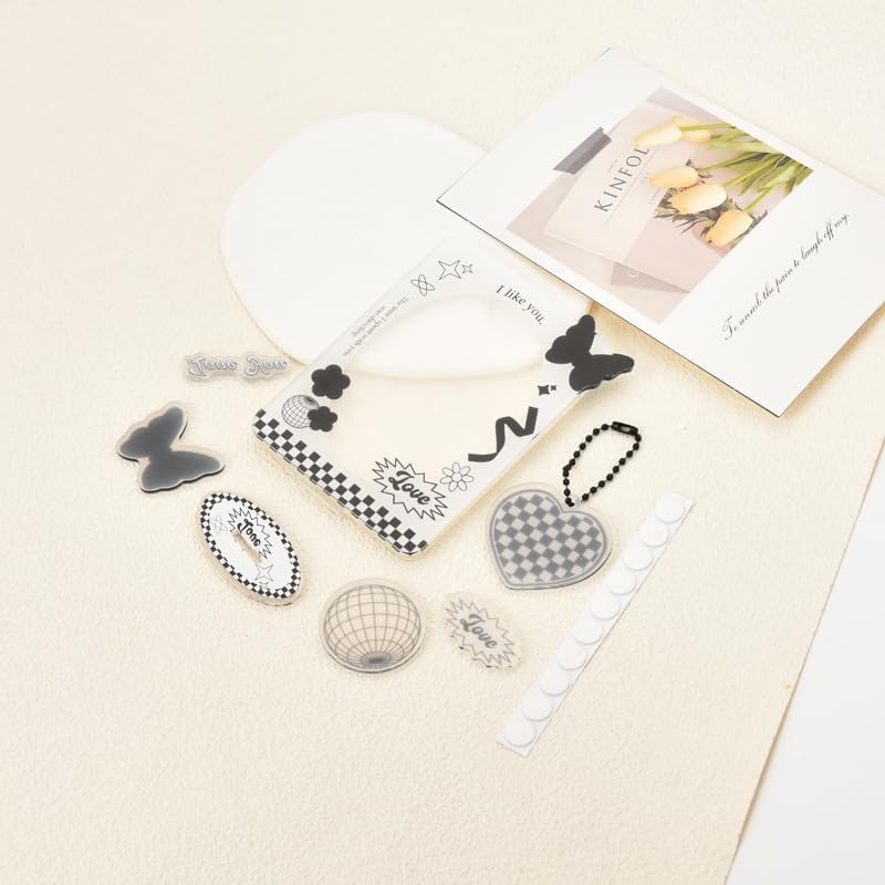 Miniatura 4 de Soporte para tarjeta fotográfica Kpop de 3 pulgadas, marco de fotos de mariposa acrílico, soporte de exhibición de tarjetas Kpop, decoración de