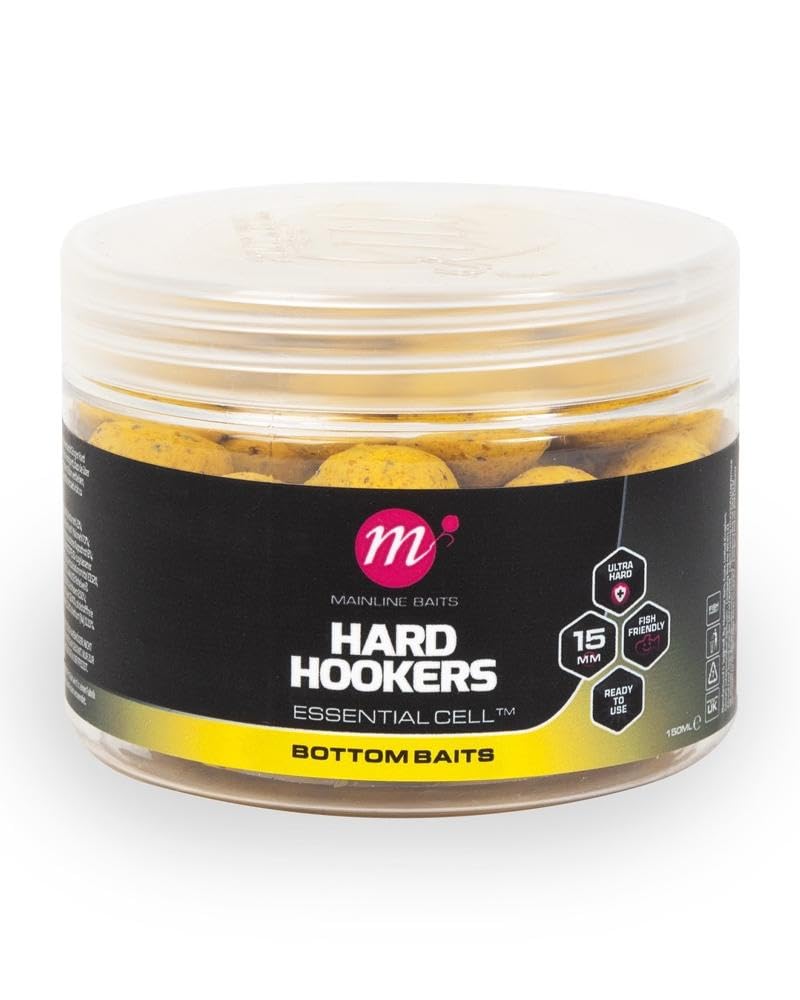 Mainline Essential Cell Hard Hookers 15mm Bottom Baits