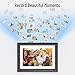 WiFi Digital Picture Frame 10-inch - Electric Photo Frame Share Photos and Videos via Frameo App with Brown Wood Frame and Touch Screen by FLYAMAPIRIT