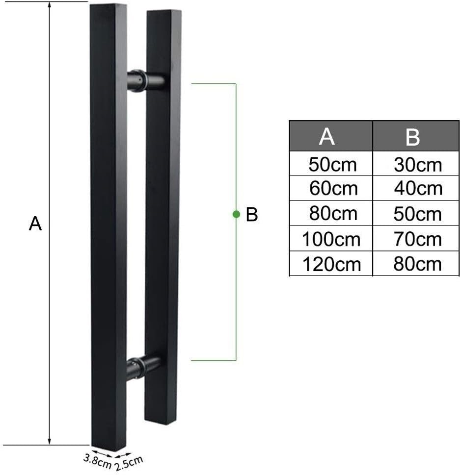 Door Handle Barn Door HandleStainless Steel Sliding Door Handles Pull Set - Two-Sided Handle Hardware for Barn Doors, Closet Doors, Garden Sheds