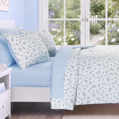 Image of Twin XL Comforter Set for Girls Floral Cottagecore 5 Pieces Bed in a Bag