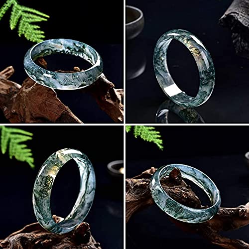 Bracelet jonc agate d'eau naturelle femme 58 mm classique chinois - 2