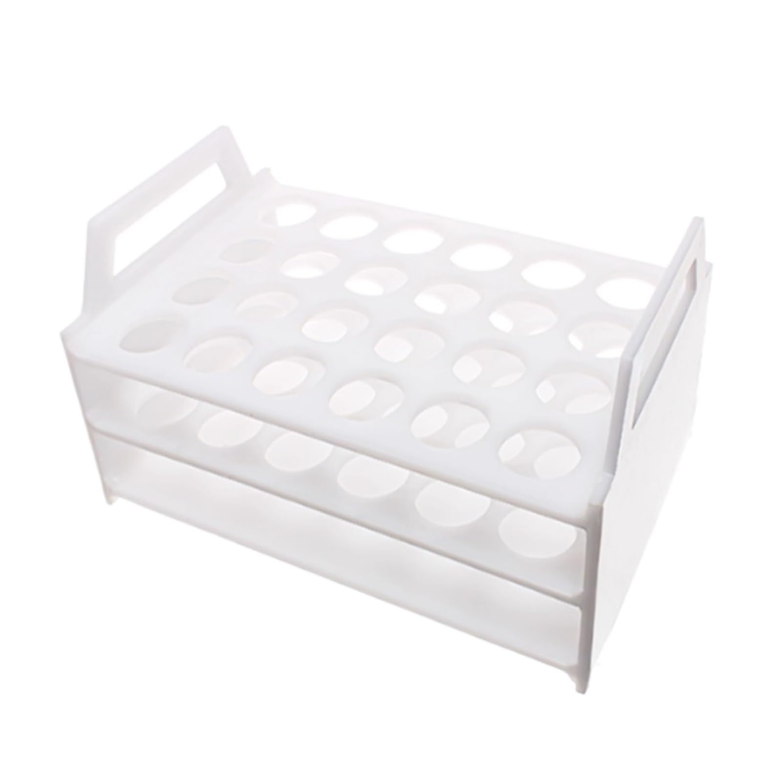 Rack per Provette Portaprovette con Maniglia, 24 Fori, Strumento for L'organizzazione del Laboratorio Chimica della Scuola