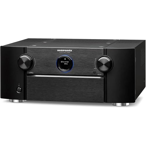 Marantz AV8805A AV Pre-Amplifier - 13.2 Channel, Advanced 8K Upscaling, IMAX Enhanced, Auro-3D, Dolby Atmos & DTS, Wireless Streaming via Wi-Fi, Bluetooth, AirPlay 2 & HEOS, Amazon Alexa, Audyssey EQ