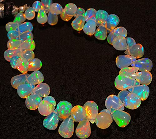 Opale de Welo briolette en goutte perle naturelle éthiopienne pour création de bijoux