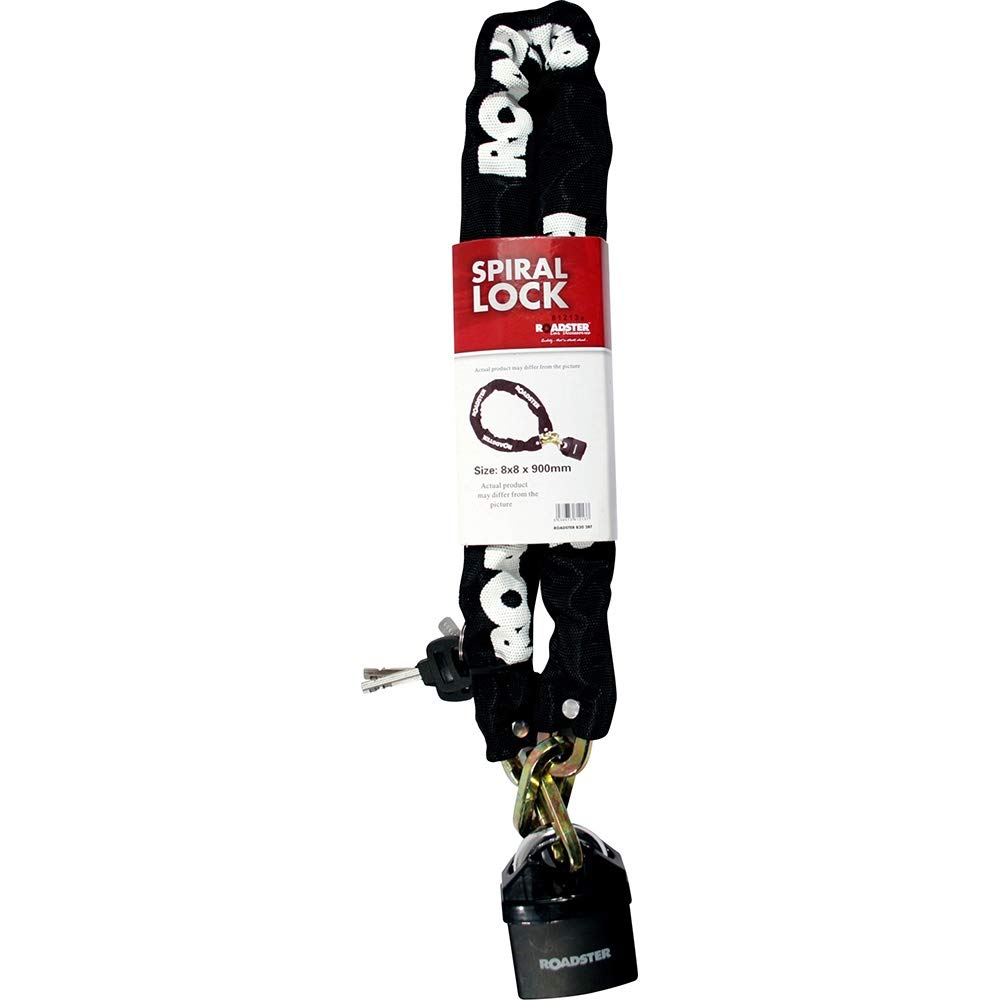 Heavy Duty Bike Chain Lock Bicycle Lock Security Padlock Motorcycle Motorbike (8 x 8 x 900 mm)